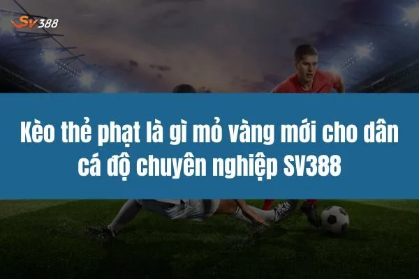 Kèo thẻ phạt là gì mỏ vàng mới cho dân cá độ chuyên nghiệp SV388